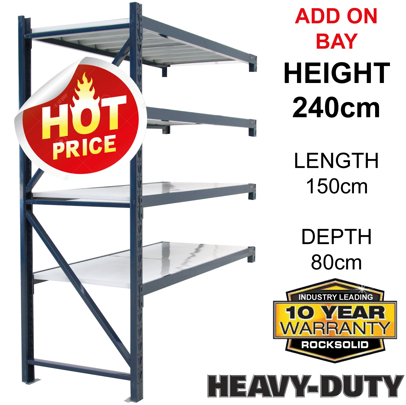 Garage Warehouse Shelving - ADD ON