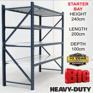 Heavy Duty 2.4mH x 1m Depth STARTER BAY - Shelving Sale